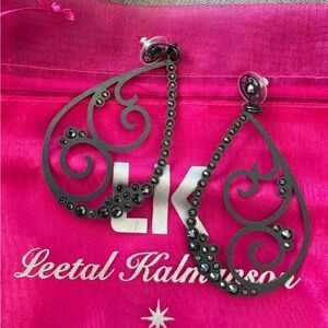 Leetal Kalmanson Drop Dangle Earrings Studs Teardrop